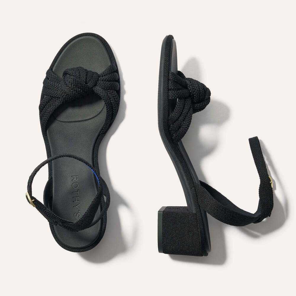 Rothy's The Knot Sandal - Black Size 10